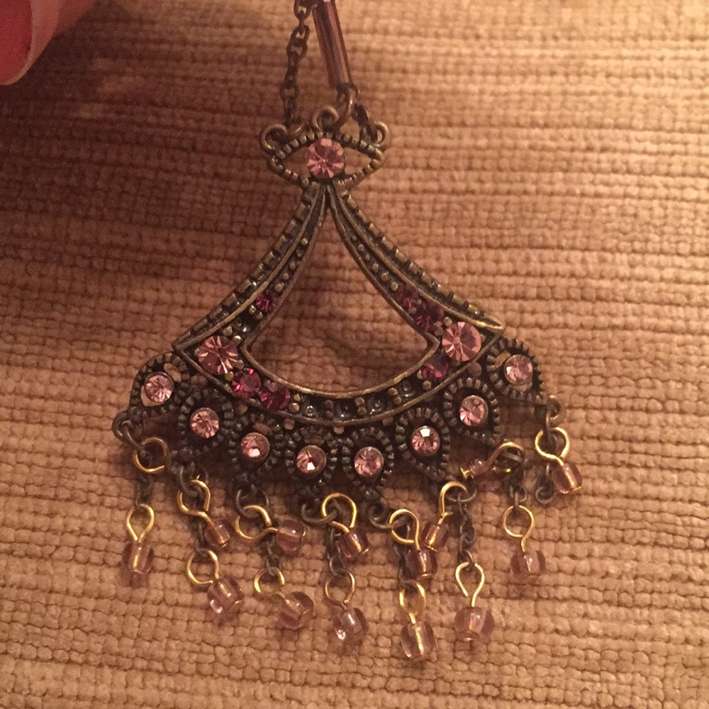 Amethyst Colored Chandelier Earrings